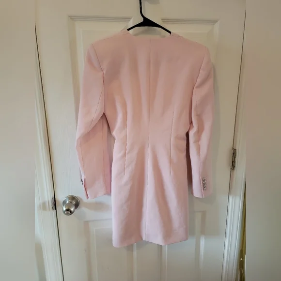 Zara Pink Draped Jacket Mini Dress NWT - Picture 10 of 11